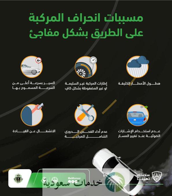 ما هيأسباب لـ انحراف المركبة عن الطريق فجأة