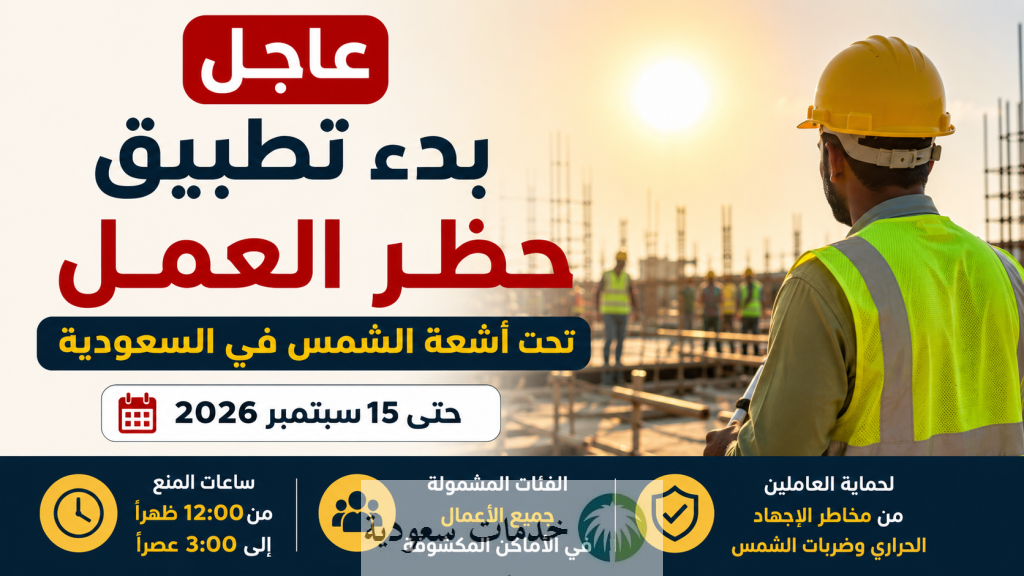 تطبيق قرار حظر العمل تحت الشمس 2026